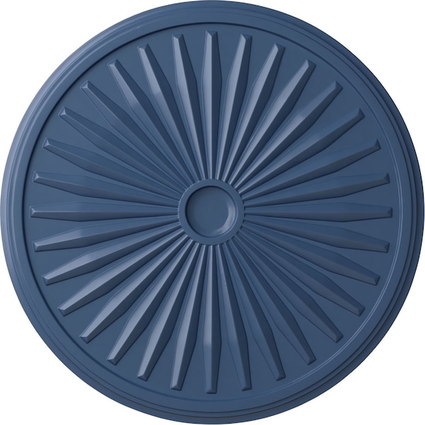 Ekena Millwork Leandros Ceiling Medallion (Fits Canopies up to 5"), 33 1/8"OD x 3 1/2"ID x 1 3/8"P, Americana CM33LEAMF - main